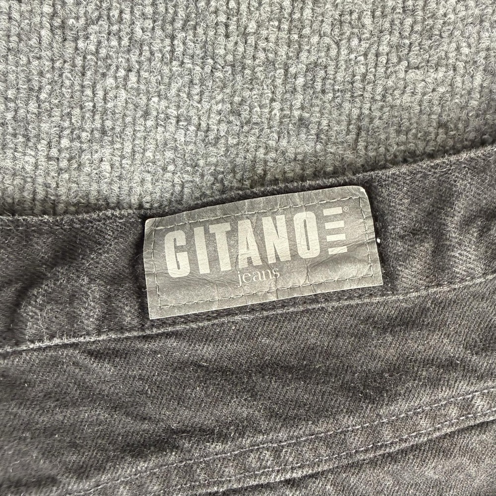 VTG Gitano Jeans Womens 26W Charcoal Wash High Rise Relaxed Tapered Denim Pants - Picture 7 of 8